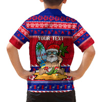 Custom Guam Christmas Family Matching Off Shoulder Long Sleeve Dress and Hawaiian Shirt Guaman Santas Felis Pasgua LT14 - Polynesian Pride