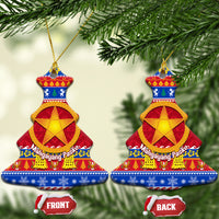 Custom Philippines Christmas Ceramic Ornament Filipino Parol Maligayang Pasko LT14 Christmas Tree Blue - Polynesian Pride