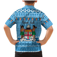 Custom Fiji Christmas Family Matching Mermaid Dress and Hawaiian Shirt Fijian Tapa Marau na Kerisimasi LT14 - Polynesian Pride