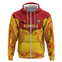 Papua New Guinea Rugby Custom Hoodie Go Kumuls PNG - Polynesian Pattern