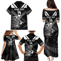 Aotearoa Silver Fern Rugby Custom Family Matching Puletasi and Hawaiian Shirt 2024 Go Kiwi LT14 - Polynesian Pride