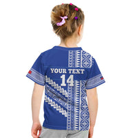 Fetu Samoa Rugby Custom Kid T Shirt Siapo Pattern - Sporty Style