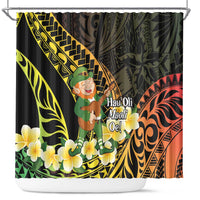 Hawaii Saint Patrick's Day Shower Curtain Ukulele Leprechaun Hau'Oli Maoli Oe! LT14 Reggae - Polynesian Pride