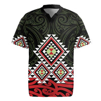 Kia Ora Aotearoa Rugby Jersey 2025 Pasifika Maori Taniko Motifs LT14 Black - Polynesian Pride