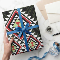Kia Ora Aotearoa Wrapping Paper 2025 Pasifika Maori Taniko Motifs LT14 - Polynesian Pride