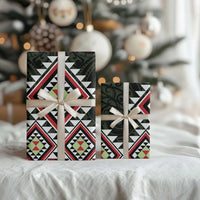 Kia Ora Aotearoa Wrapping Paper 2025 Pasifika Maori Taniko Motifs LT14 - Polynesian Pride