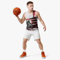 Japanese Samurai Warrior Enso Basketball Jersey Japan Pagoda Sakura Watercolor - Polynesian Pride