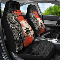 Japanese Dragon Katana Enso Car Seat Cover Japan Pagoda Seamless Cloud - Polynesian Pride