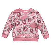 Japanese Daruma Doll Palaka Kid Ugly Christmas Sweater Cherry Blossoms With Shell Lei