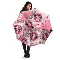 Japanese Daruma Doll Palaka Umbrella Cherry Blossoms With Shell Lei - Polynesian Pride