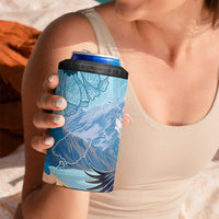 New Zealand South Island 4 in 1 Can Cooler Tumbler Te Waipounamu Aoraki Kea Bird LT14 - Polynesian Pride