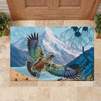 New Zealand South Island Rubber Doormat Te Waipounamu Aoraki Kea Bird