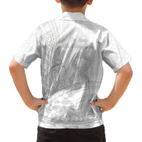 Polynesia Brain Cancer Awareness Family Matching Long Sleeve Bodycon Dress and Hawaiian Shirt In May We Wear Grey LT14 - Polynesian Pride
