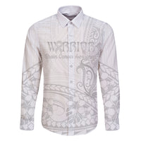 Polynesia Brain Cancer Awareness Family Matching Short Sleeve Bodycon Dress and Hawaiian Shirt In May We Wear Grey LT14 Dad's Shirt - Long Sleeve White - Polynesian Pride