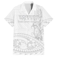 Polynesia Brain Cancer Awareness Hawaiian Shirt In May We Wear Grey LT14 White - Polynesian Pride