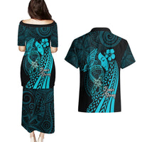 Polynesia World Ovarian Cancer Day Couples Matching Puletasi and Hawaiian Shirt You Matter Polynesian Women