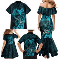 Polynesia World Ovarian Cancer Day Family Matching Mermaid Dress and Hawaiian Shirt You Matter Polynesian Women LT14 - Polynesian Pride