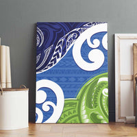 Southland New Zealand Canvas Wall Art Maori Koru Flag Color