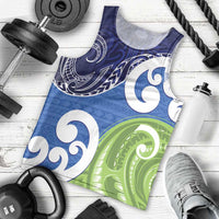 Southland New Zealand Men Tank Top Maori Koru Flag Color LT14 - Polynesian Pride