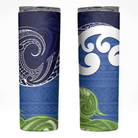 Southland New Zealand Skinny Tumbler Maori Koru Flag Color LT14 Blue - Polynesian Pride