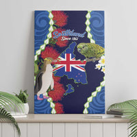 Southland Anniversary Day Canvas Wall Art Murihiku 1861 Maori Bird Mix Pohutukawa