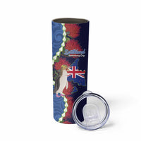 Southland Anniversary Day Skinny Tumbler Murihiku 1861 Maori Bird Mix Pohutukawa LT14 - Polynesian Pride