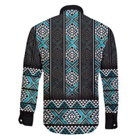 Paua Shell Taniko Pattern Aotearoa Family Matching Off Shoulder Short Dress and Hawaiian Shirt Niho Taniwha Mix Poutama