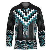Paua Shell Taniko Pattern Aotearoa Hockey Jersey Niho Taniwha Mix Poutama - Polynesian Pride