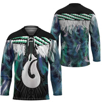 Aotearoa Korowai Motif Hockey Jersey Hei Matau Poutama Maori Pattern - Polynesian Pride
