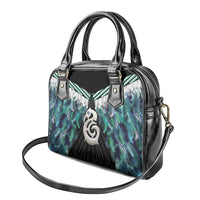 Aotearoa Korowai Motif Shoulder Handbag Hei Manaia Poutama Maori Pattern