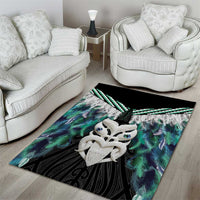 Aotearoa Korowai Motif Area Rug Maori Wheku Poutama LT14 - Polynesian Pride