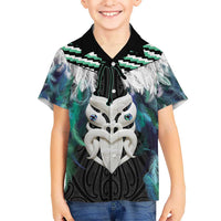 Aotearoa Korowai Motif Hawaiian Shirt Maori Wheku Poutama
