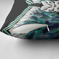 Aotearoa Korowai Motif Pillow Cover Maori Wheku Poutama LT14 - Polynesian Pride