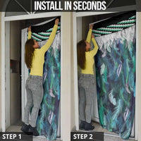 Aotearoa Korowai Motif Door Cover Maori Tane Poutama - Polynesian Pride