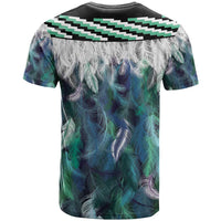 Aotearoa Korowai Motif T Shirt Maori Tane Poutama