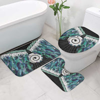 Aotearoa Korowai Motif Bathroom Set Maori Koru Poutama LT14 - Polynesian Pride