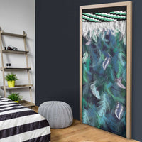 Aotearoa Korowai Motif Door Cover Maori Koru Poutama - Polynesian Pride