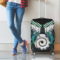 Aotearoa Korowai Motif Luggage Cover Maori Koru Poutama