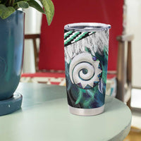 Aotearoa Korowai Motif Tumbler Cup Maori Koru Poutama LT14 - Polynesian Pride