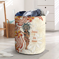 Heiva i Tahiti Laundry Basket Ori Tahitian Dance Tiare Maori