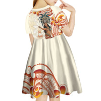 Heiva i Tahiti Kid Short Sleeve Dress Ori Tahitian Dance Tiare Maori