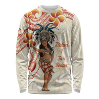 Heiva i Tahiti Long Sleeve Shirt Ori Tahitian Dance Tiare Maori