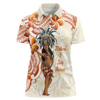 Heiva i Tahiti Women Polo Shirt Ori Tahitian Dance Tiare Maori