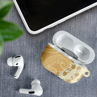 Heiva i Tahiti AirPods Case Tahitian Tiare Maori Cowrie Lei Brown
