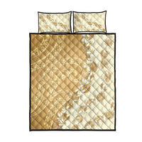 Heiva i Tahiti Quilt Bed Set Tahitian Tiare Maori Cowrie Lei Brown