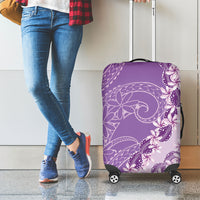 Heiva i Tahiti Luggage Cover Tahitian Tiare Maori Cowrie Lei Purple