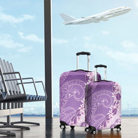 Heiva i Tahiti Luggage Cover Tahitian Tiare Maori Cowrie Lei Purple
