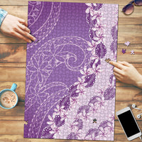 Heiva i Tahiti Puzzle Tahitian Tiare Maori Cowrie Lei Purple