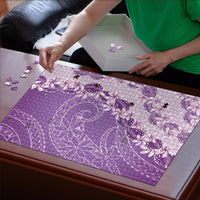 Heiva i Tahiti Puzzle Tahitian Tiare Maori Cowrie Lei Purple
