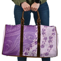 Heiva i Tahiti Travel Bag Tahitian Tiare Maori Cowrie Lei Purple